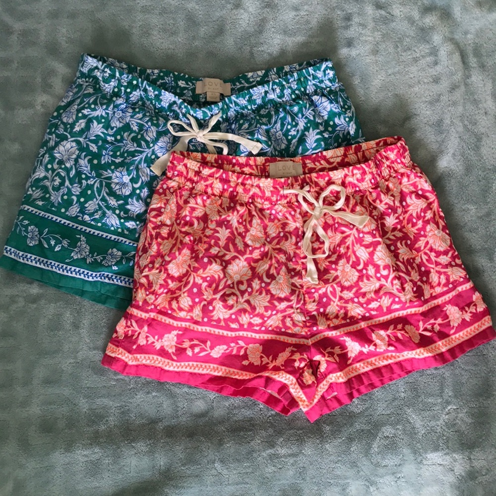 *Set of 2* boho lounge shorts by GAP